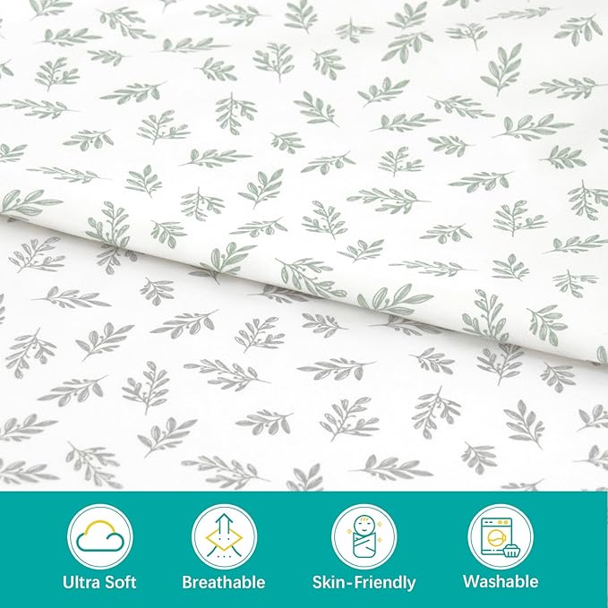 Changing Pad Cover, Diaper Changing Pad Covers 4 Pack, Fitted Baby Changing - Image 2