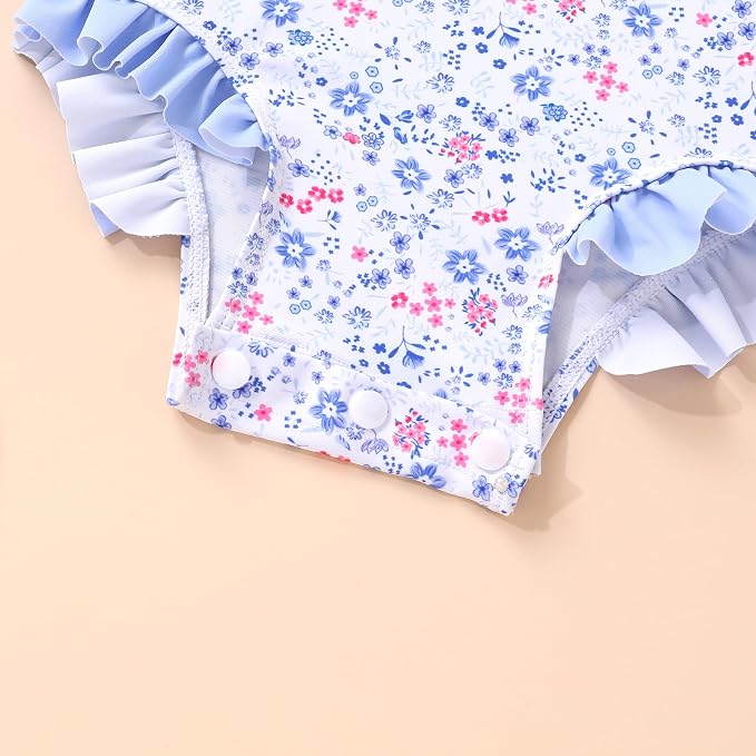 YOUNGER TREE Infant Baby Girls Swimsuit Long Sleeve Swimsuits One Piece - Image 5