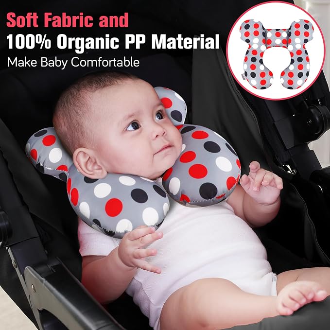 KAKIBLIN Baby Travel Pillow, Baby Neck Pillows - Image 2