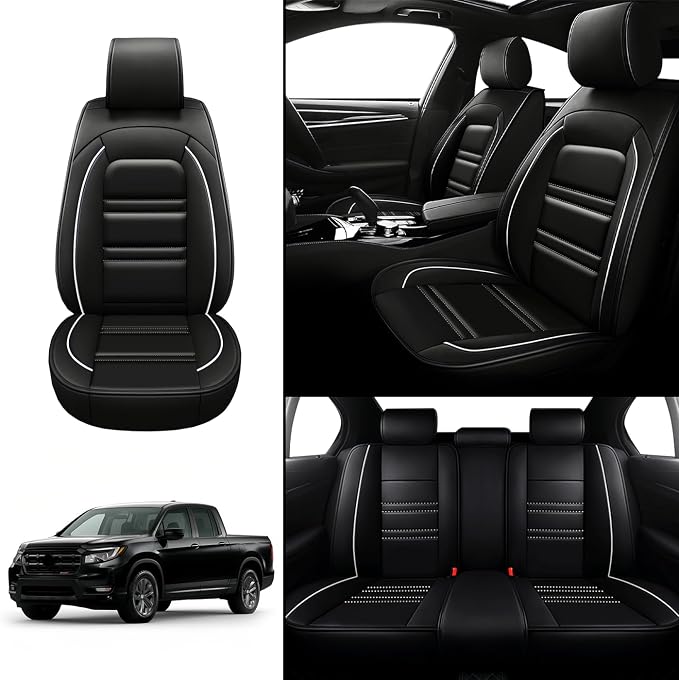 Seat Covers for Honda Ridgeline 2006-2025 | 5-Seats Leather Seat Covers - Image 2