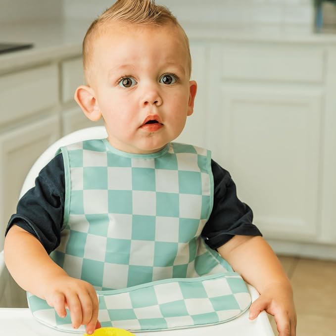 Twinkle Short Sleeve Apron Baby & Toddler Bib – Waterproof, Mess-Proof Bibs - Image 3