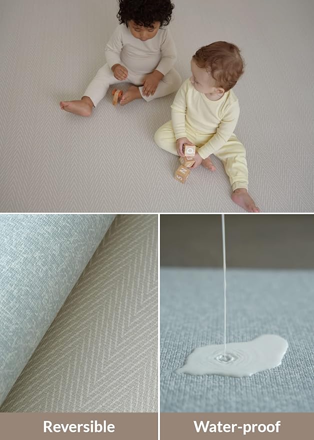 Baby Care Play Mat 73’’ x 49’’ Original One-Piece Reversible Rollable - Image 4