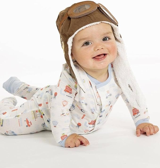 Magnetic Me Boys Modal Magnetic Baby Footie Pajamas | Silky Soft Modal Fabric | - Image 5