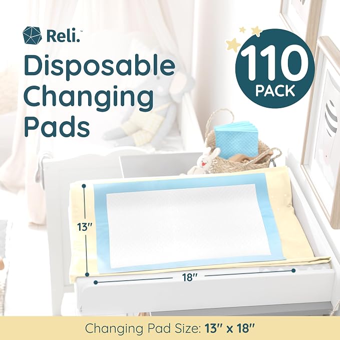 Reli. Disposable Changing Pads for Baby | Disposable Diaper Changing Pads - Image 2