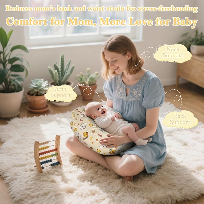 Nursing Pillow & Breastfeeding Pillow – Ergonomic C-Shape - Image 5
