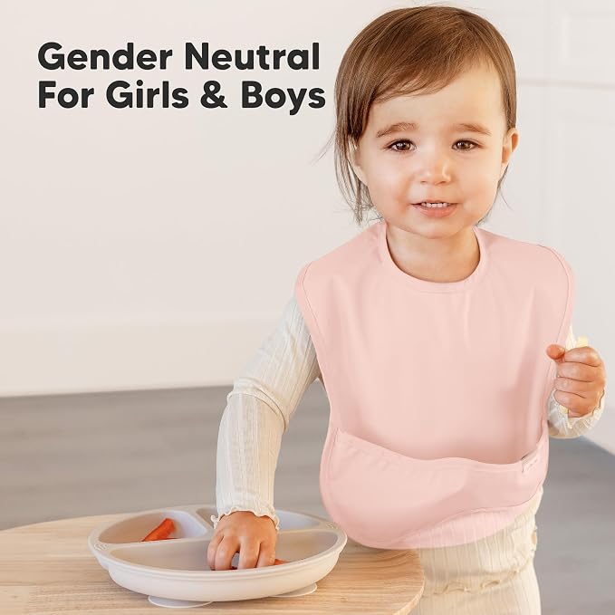 3-Pack Waterproof Baby Bibs for Eating - Image 8