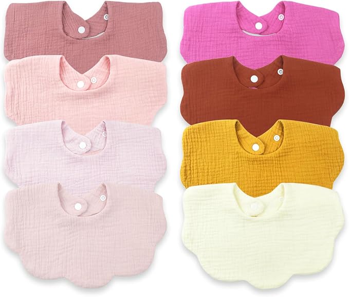 Baby Bibs Muslin Drool Teething Drooling Bibs by Mccotwe