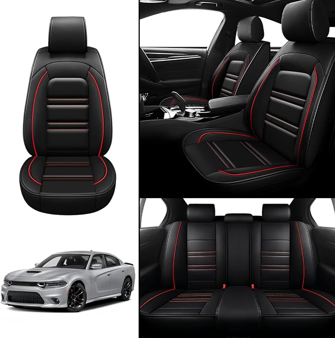 Seat Covers for Dodge Charger 2006-2023 | 5-Seats Leather Seat Covers - Image 2