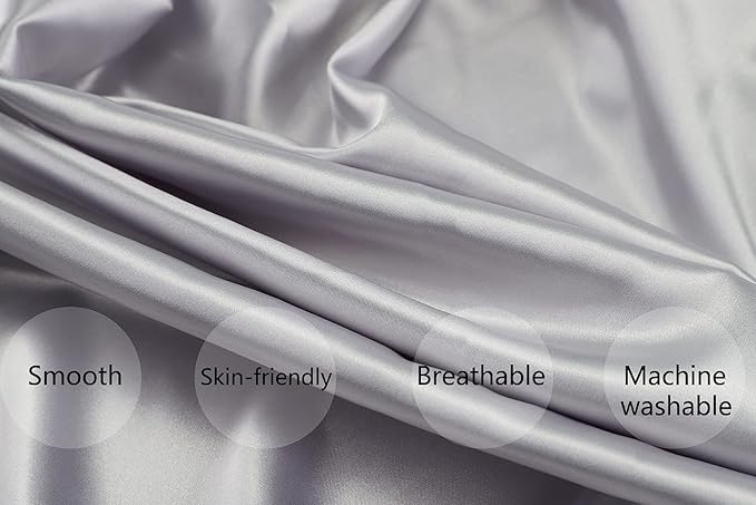 Satin Nursing Pillow Cover Set 2 Pack Ultra Soft Silk Compatible - Image 2