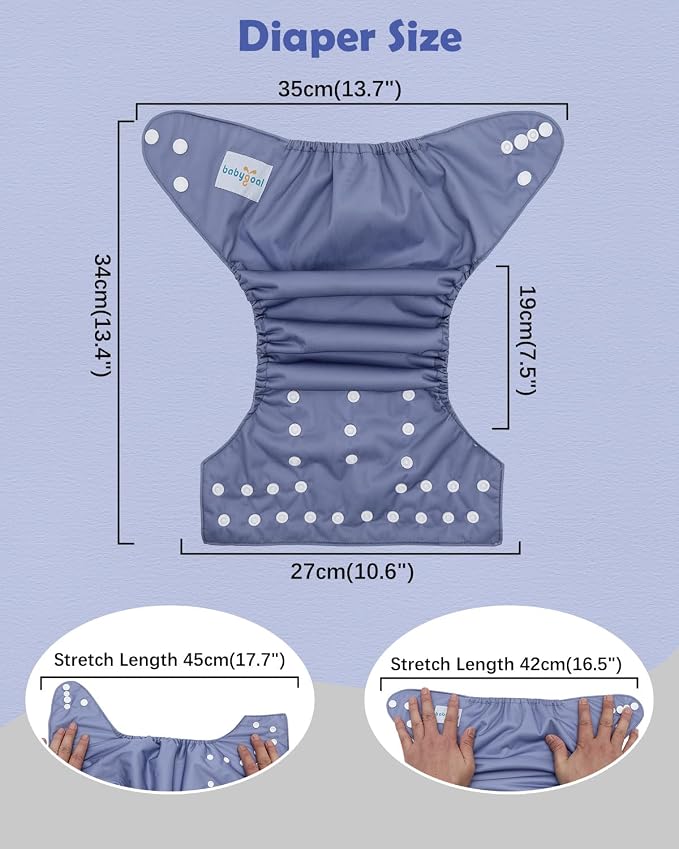 Babygoal Cloth Diaper Covers 6 Pack - Image 4