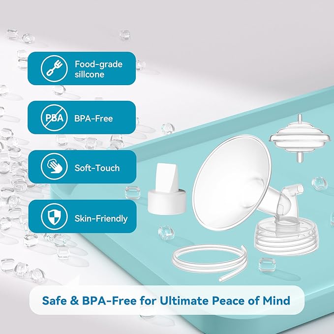 Breast Pump Accessories Kit - 15mm Flange Set Compatible - Image 8