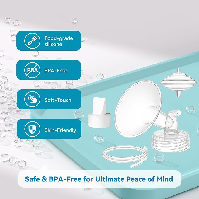 Breast Pump Accessories Kit - 21mm Flange Set Compatible - Image 7