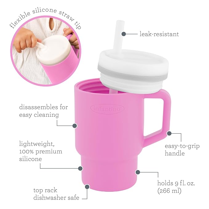 Infantino My 1st Tumbler, Silicone Sippy Cup - Image 5