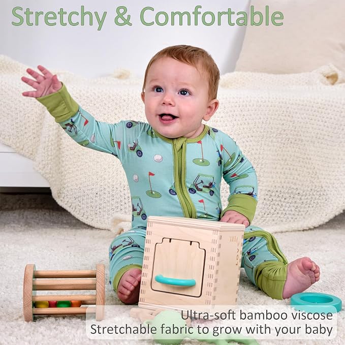LollyBanks Baby Pajamas, 2-Way Zipper Romper, 95% Viscose Made from Bamboo and - Image 3