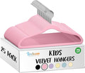 25 Premium Kids Velvet Hangers by TECHZOO