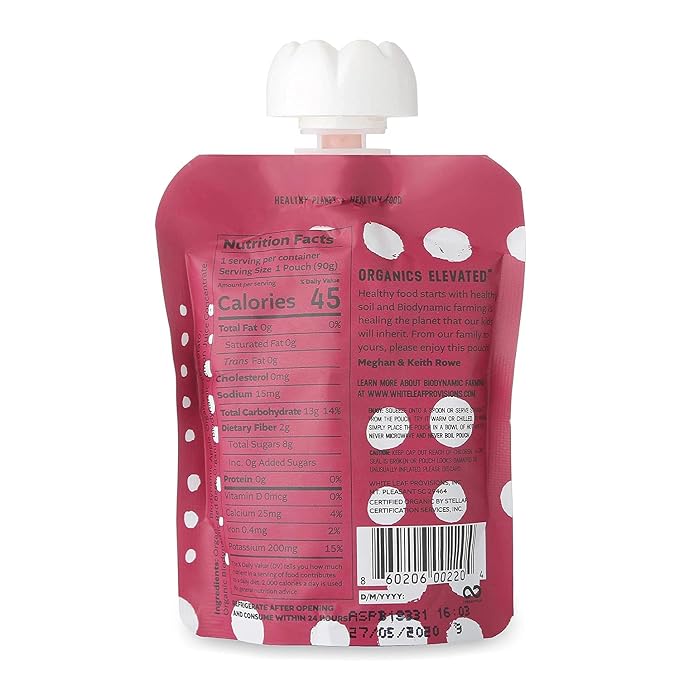 White Leaf Provisions Organic Purees / Baby Food Pouches - Image 7