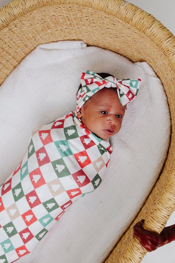 Copper Pearl Large Premium Knit Baby Swaddle Receiving Blanket 'Fraser' - Image 2