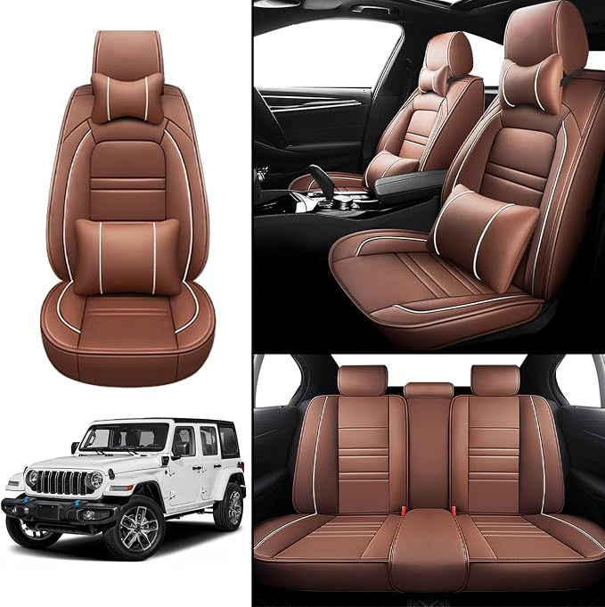 Car Seat Covers for JP Wrangler 2007-2025 | 5-Seats Seat Covers, Waterproof - Image 2