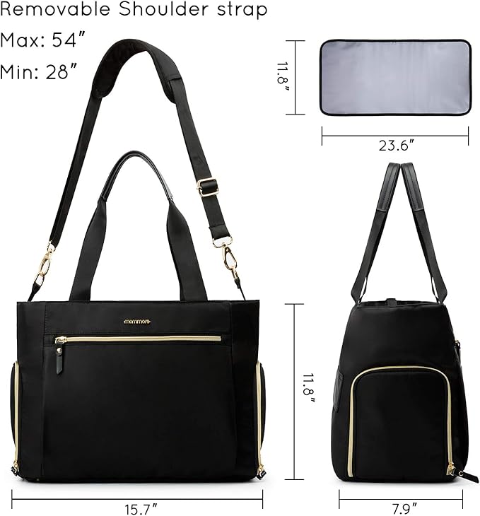mommore Breast Pump Bag Diaper Tote Bag - Image 6