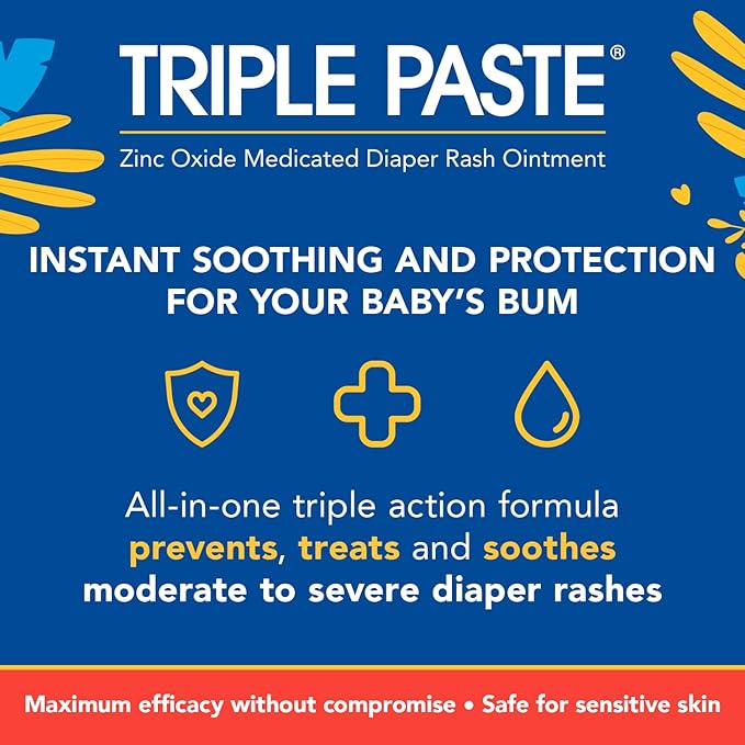 Triple Paste 3X Max Diaper Rash Ointment, Maximum Strength - Image 2
