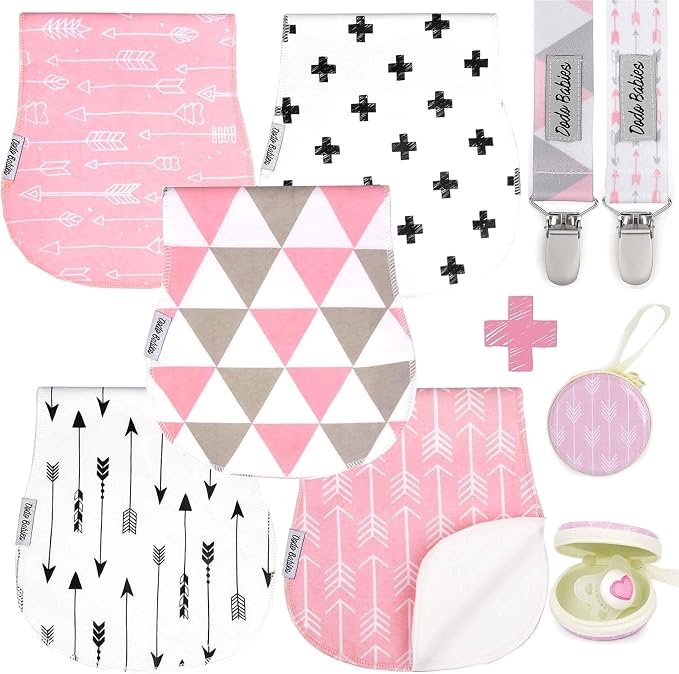 Dodo Babies Burp Cloths for Babies 5-Pack by DodoBabies