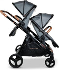 Venice Child Midnight Ventura Single to Double Sit-and-Stand Stroller & 2nd by Venice+Child