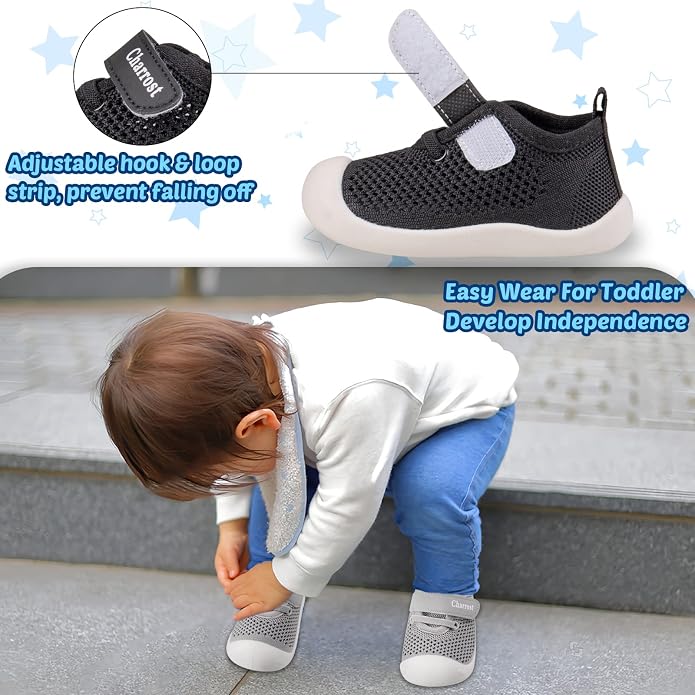 Baby Walking Shoes Toddler Girl Boy Soft Sole Breathable Cotton Canvas Shoes - Image 2