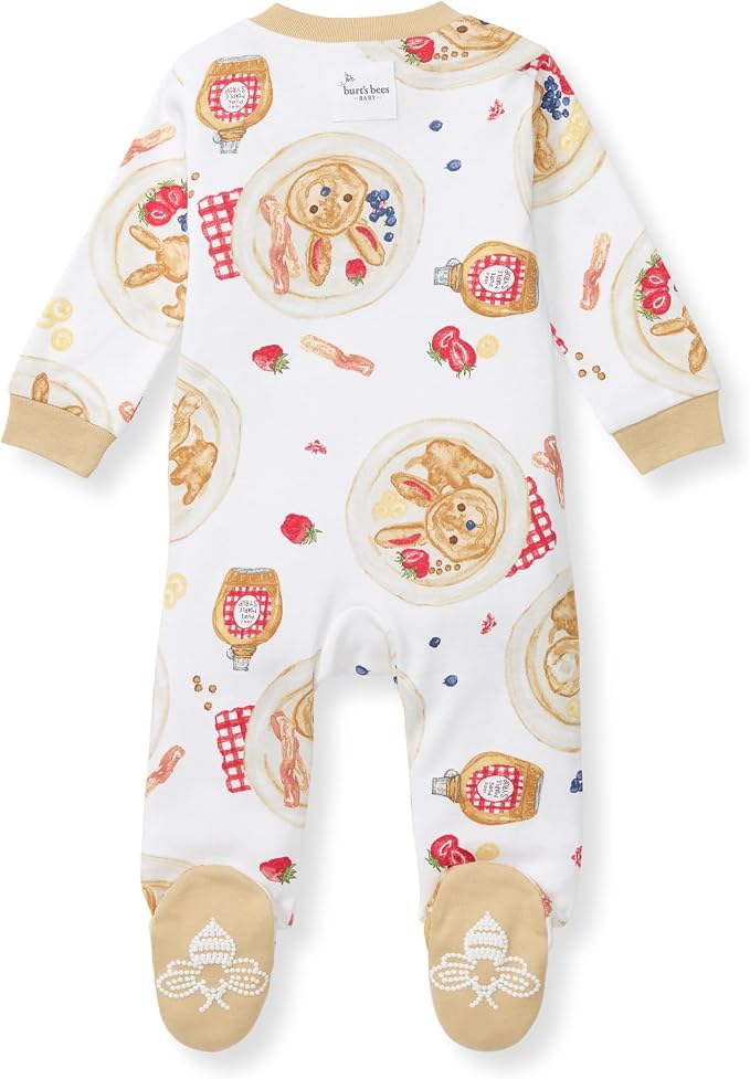 Burt’s Bees Baby Boys' One-Piece Sleep and Play 100% Organic Cotton PJs - Image 2