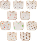 Baby Bandana Bibs, 6 Pack Waterproof Toddler Bib, Soft Cotton Absorbent Baby by Unknown