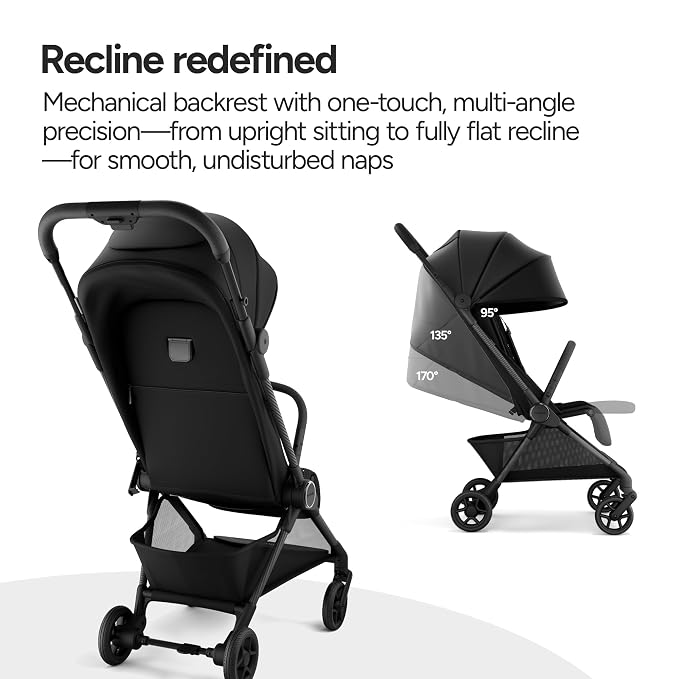 Mompush Nexis Carbon Travel Stroller, Ultra-Lightweight 11.5 lbs, Compact & - Image 7
