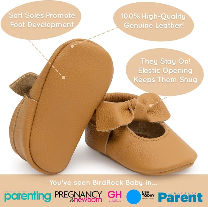 BirdRock Baby Bow and Knot Moccasins - Image 3