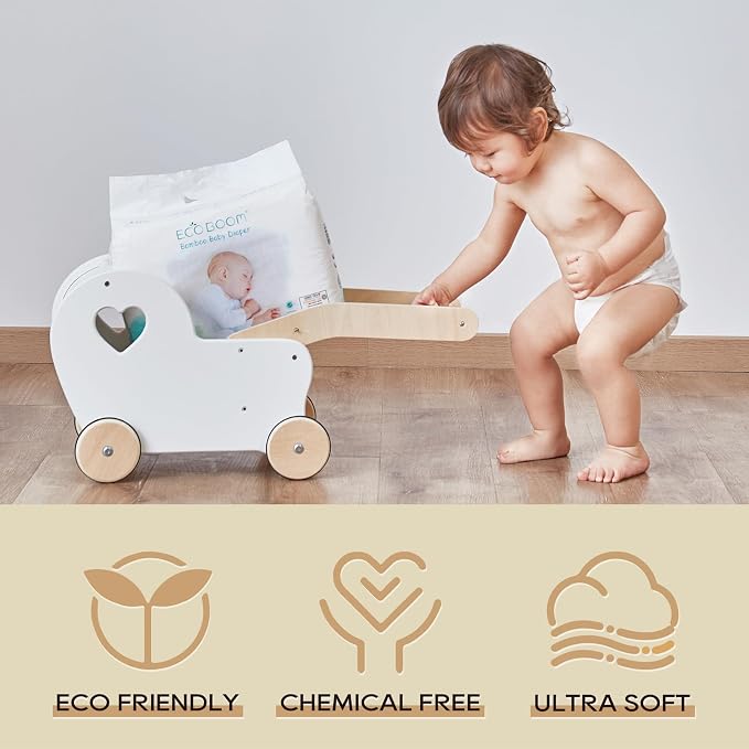 ECO BOOM Diapers, Viscose from Bamboo Diapers, Natural Soft Disposable Nappies - Image 6