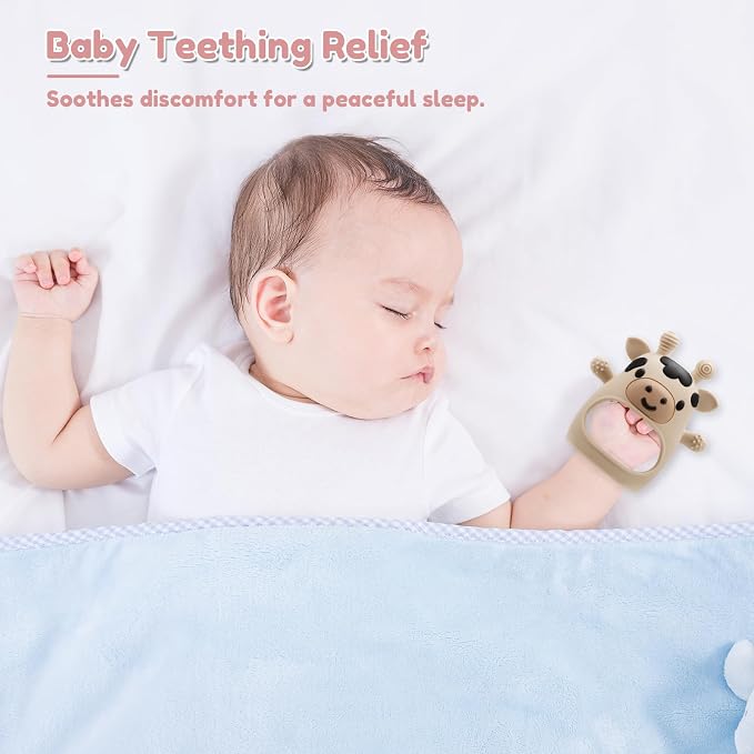 2 Pack Baby Teething Toys 0-6 6-12 Months, Adjustable Anti Dropping Wrist - Image 7