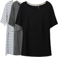 Smallshow Women's Maternity Nursing Tops Short Sleeve Breastfeeding Clothes by Smallshow