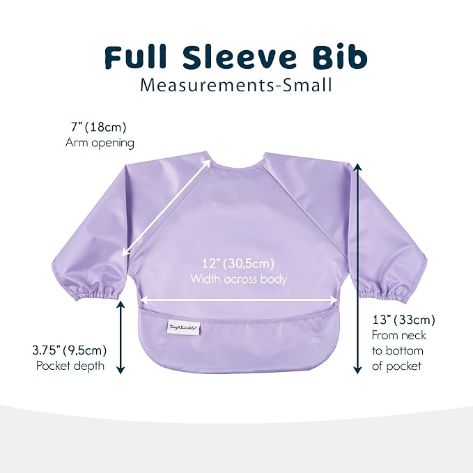 Tiny Twinkle Long Sleeve Bib for Babies & Toddlers – 2 Pack Waterproof Smock - Image 2