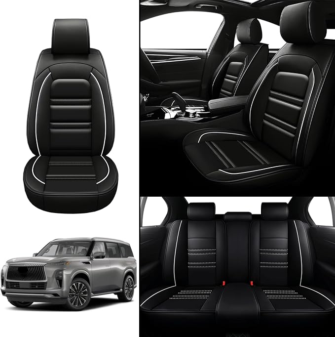 Seat Covers for Infiniti qx80 2014-2025 | 5-Seats Leather Seat Covers - Image 2