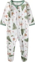 O2 BABY Baby Boys Girls Organic Cotton Zip-Front Sleeper Pajamas, Footed Sleep by O2BABY