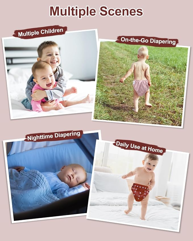 babygoal Reusable Charcoal Cloth Diapers - Image 6