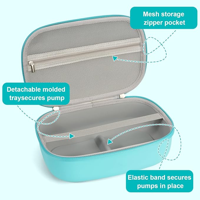 Wearable Breast Pumps Carrying Case, Hard Shell Breast Pump Bag - Image 3