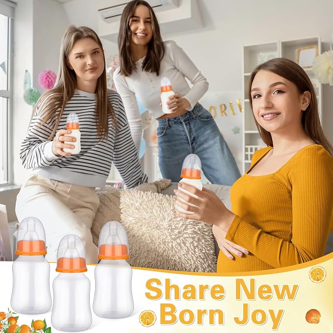 TrelaCo Bottle Chug Baby Shower Game 20 Pcs Baby Bottles Shower Favor - Image 5
