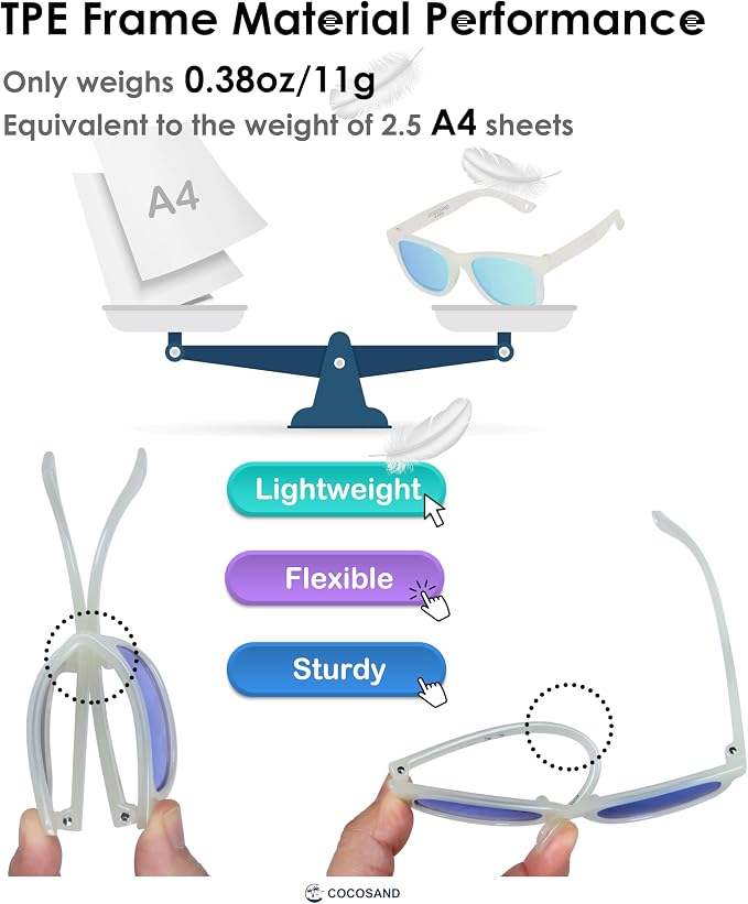 COCOSAND Flexible Baby Sunglasses - Image 3