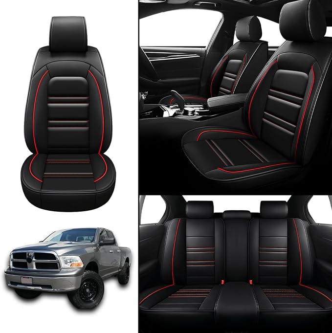 Seat Covers for Dodge ram 1500 2004-2011 | 5-Seats Leather Seat Covers - Image 2