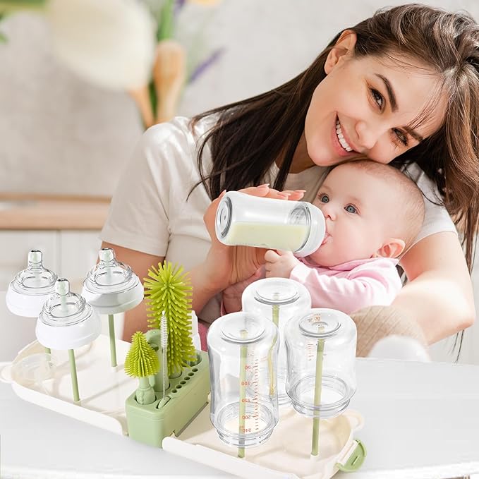 Portable Baby Bottle Brush Set, 7-in-1 Travel Baby Bottle Cleaning Kit - Image 7