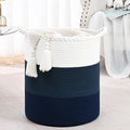 52L Storage Basket for Organizing, Cotton Rope Woven Blanket Basket, Toy by Degeyoyo