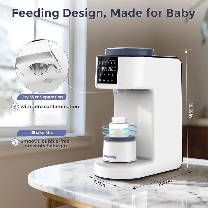 Formula Maker Pro, 2-Minute Quick Mix Baby Formula Dispenser, One-Touch - Image 5