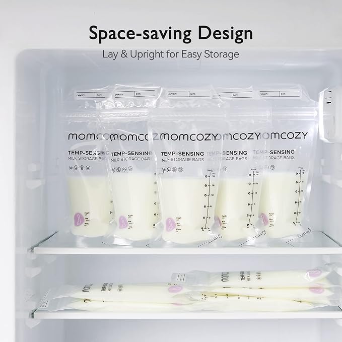 Momcozy Breastmilk Storing Bags, Temp-Sensing Discoloration Milk Storing Bags - Image 6