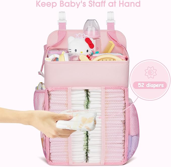 Maliton Hanging Diaper Caddy Nursery Caddy Organizer - Image 7