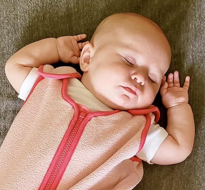 baby deedee Sleep Nest Fleece Sleeping Bag, Sweet Pink, 6-18 Month - Image 2