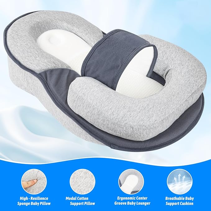 Lounger Pillow Cushion Reflux Breastfeeding Pillow Anti Overflow Pillow Rest - Image 2