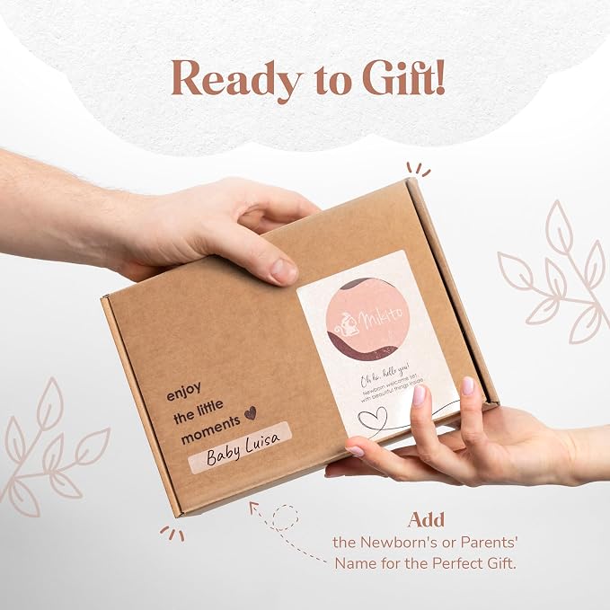Mikito Organic Cotton Newborn Gifts Box, Unisex Loveys & Accessories incl. - Image 8